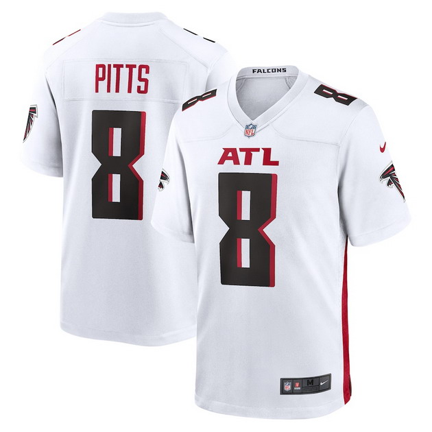 mens nike kyle pitts white atlanta falcons game player jersey